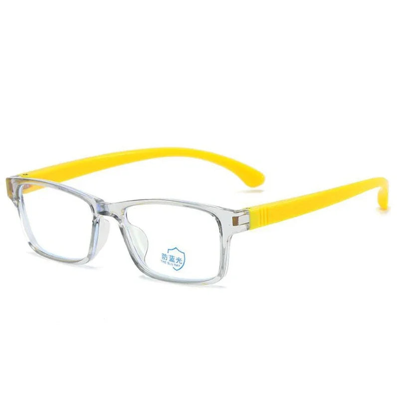 Kids Blue-Light Blocking Filter Gaming Goggles Silicone Frame Eyeglasses