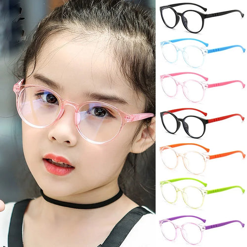 Kids Anti-Blue Glasses  Against Blue Light Eyeglasses Replaceable Lens