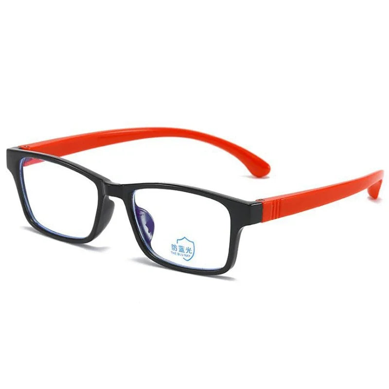 Kids Blue-Light Blocking Filter Gaming Goggles Silicone Frame Eyeglasses
